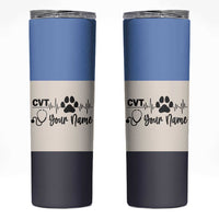 Vet Tech Personalized Skinny Tumbler Vet Staff Appreciation Gift Tarot Card Custom Name - Wonder Print Shop