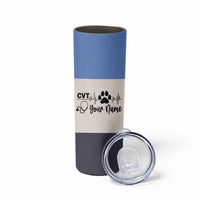 Vet Tech Personalized Skinny Tumbler Vet Staff Appreciation Gift Tarot Card Custom Name - Wonder Print Shop