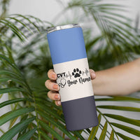 Vet Tech Personalized Skinny Tumbler Vet Staff Appreciation Gift Tarot Card Custom Name - Wonder Print Shop