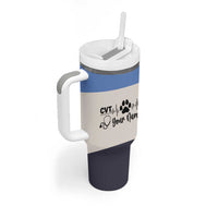 Vet Tech Personalized Tumbler With Handle Vet Staff Appreciation Gift Tarot Card Custom Name - Wonder Print Shop