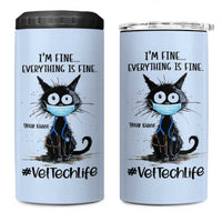 Personalized Veterinarian Vet Tech 4 in 1 Can Cooler Tumbler Custom Name Vet Staff Gift Veterinarian Graduation - Wonder Print Shop