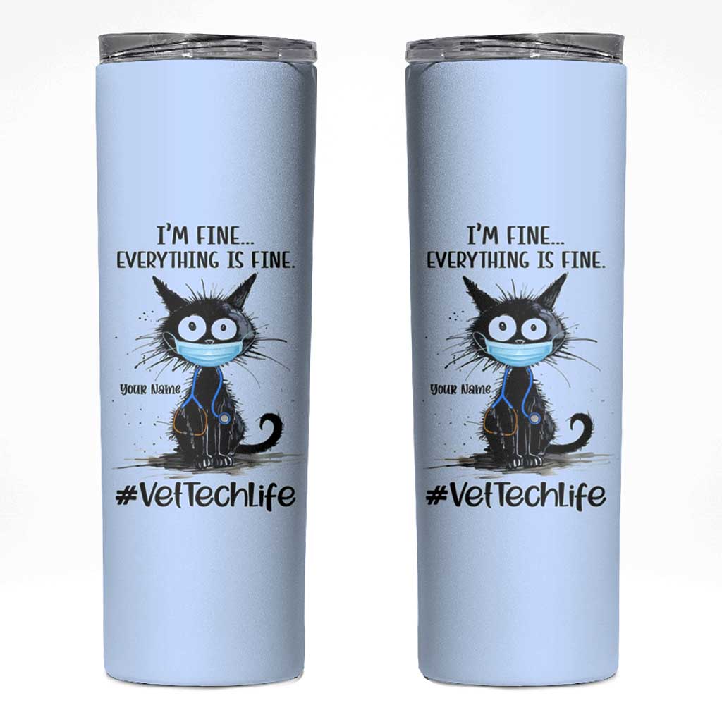 Personalized Veterinarian Vet Tech Skinny Tumbler Custom Name Vet Staff Gift Veterinarian Graduation - Wonder Print Shop