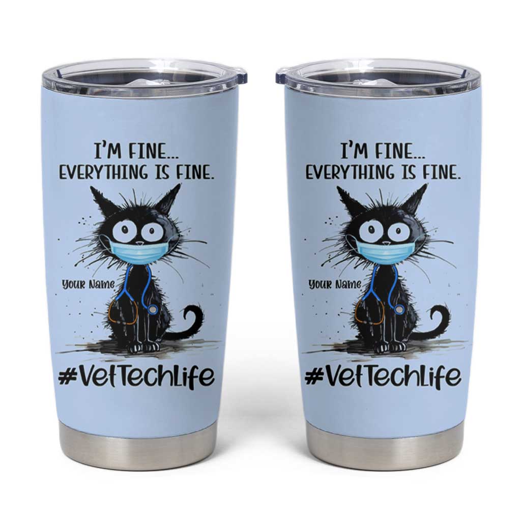 Personalized Veterinarian Vet Tech Tumbler Cup Custom Name Vet Staff Gift Veterinarian Graduation - Wonder Print Shop