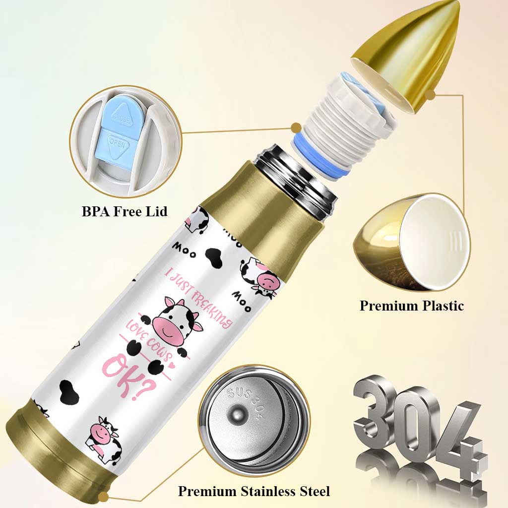 Cow Gifts For Women Bullet Tumbler Funny Cow Lovers Gift For Women Girlfrend Kids