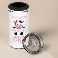 Cow Gifts For Women 4 in 1 Can Cooler Tumbler Funny Cow Lovers Gift For Women Girlfrend Kids