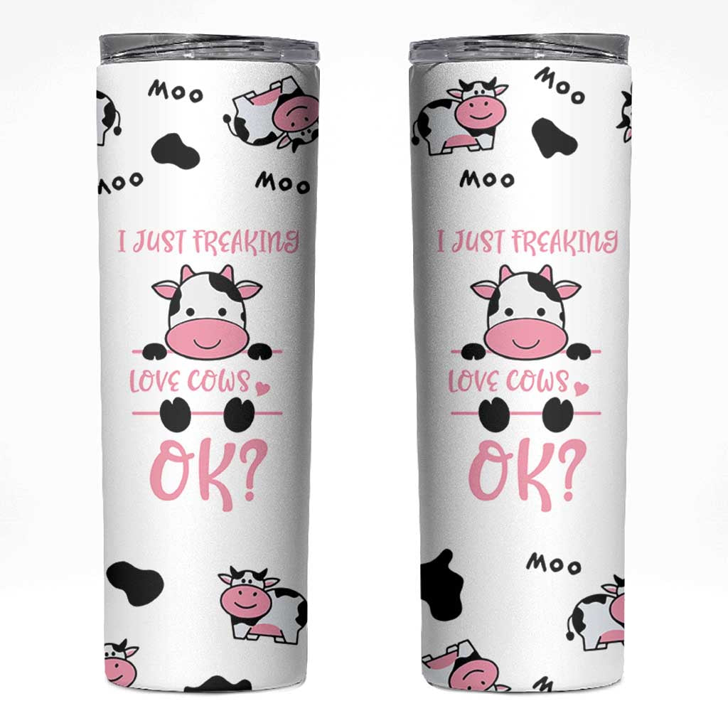 Cow Gifts For Women Skinny Tumbler Funny Cow Lovers Gift For Women Girlfrend Kids