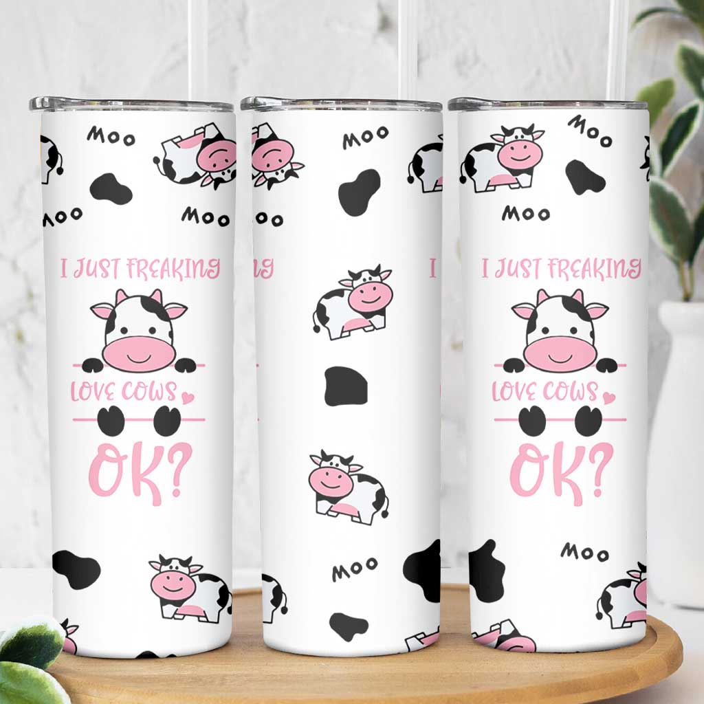 Cow Gifts For Women Skinny Tumbler Funny Cow Lovers Gift For Women Girlfrend Kids