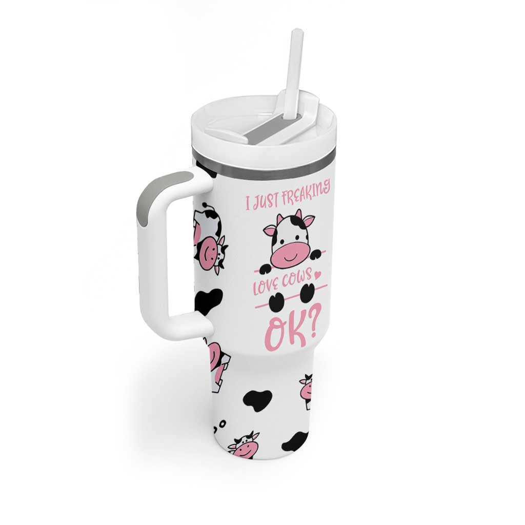 Cow Gifts For Women Tumbler With Handle Funny Cow Lovers Gift For Women Girlfrend Kids