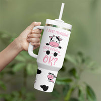 Cow Gifts For Women Tumbler With Handle Funny Cow Lovers Gift For Women Girlfrend Kids