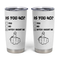 Funny 40th Birthday Tumbler Cup Funny Is You 40 Year Old 1986 Birthday Gifts
