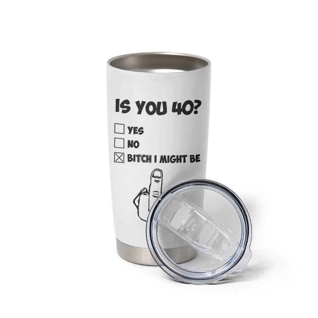 Funny 40th Birthday Tumbler Cup Funny Is You 40 Year Old 1986 Birthday Gifts