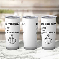 Funny 40th Birthday Tumbler Cup Funny Is You 40 Year Old 1986 Birthday Gifts