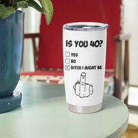 Funny 40th Birthday Tumbler Cup Funny Is You 40 Year Old 1986 Birthday Gifts