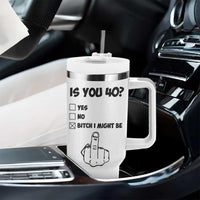 Funny 40th Birthday Tumbler With Handle Funny Is You 40 Year Old 1986 Birthday Gifts
