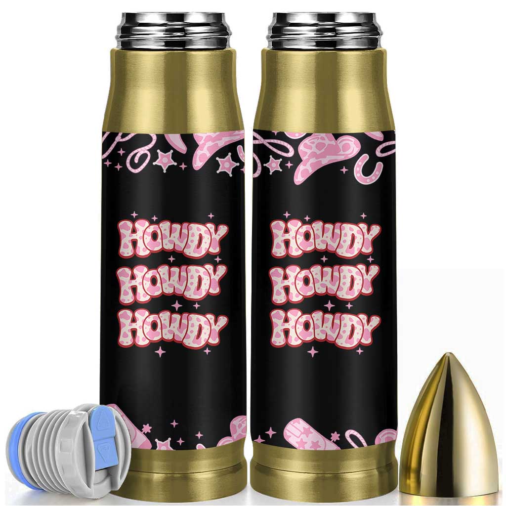 Howdy Cowgirl Bullet Tumbler Western Girl Country Rodeo Pink Cowgirl