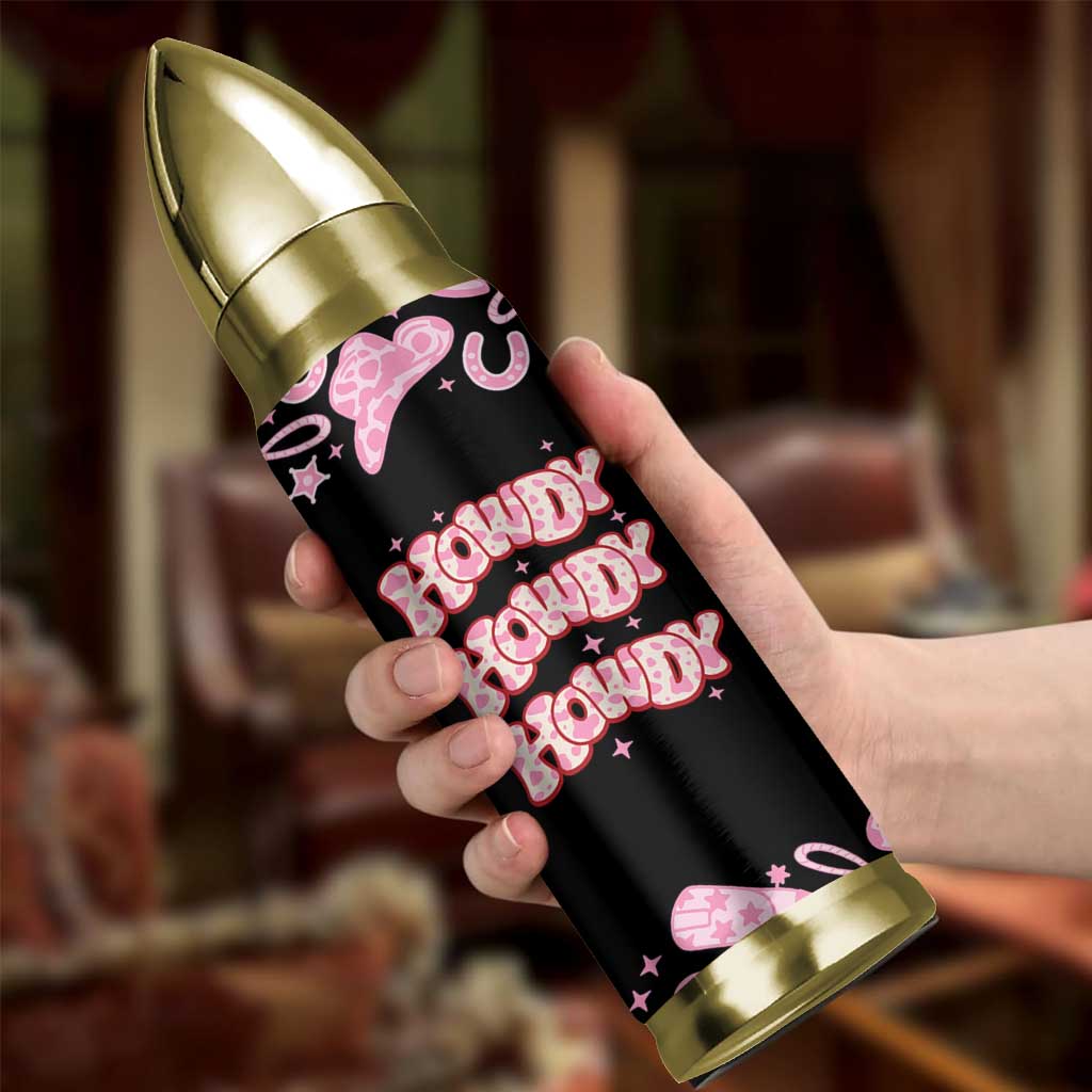 Howdy Cowgirl Bullet Tumbler Western Girl Country Rodeo Pink Cowgirl