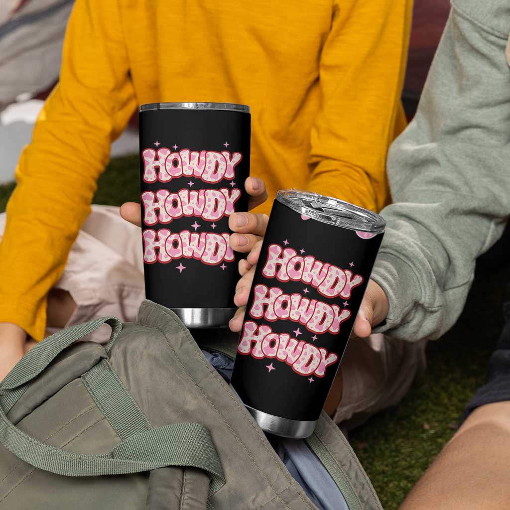 Howdy Cowgirl Tumbler Cup Western Girl Country Rodeo Pink Cowgirl