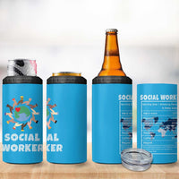 Social Worker Gifts 4 in 1 Can Cooler Tumbler Appreciation Gifts For Social Works Practitioner
