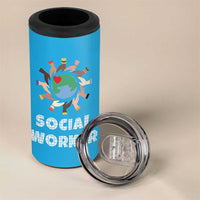 Social Worker Gifts 4 in 1 Can Cooler Tumbler Appreciation Gifts For Social Works Practitioner