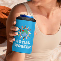 Social Worker Gifts 4 in 1 Can Cooler Tumbler Appreciation Gifts For Social Works Practitioner