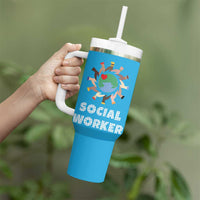 Social Worker Gifts Tumbler With Handle Appreciation Gifts For Social Works Practitioner