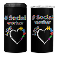 Social Worker Gifts 4 in 1 Can Cooler Tumbler Social Works Practitioner Appreciation Week