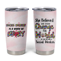 Social Worker Gifts For Women Tumbler Cup Gift for Social Work Week Office Coworker