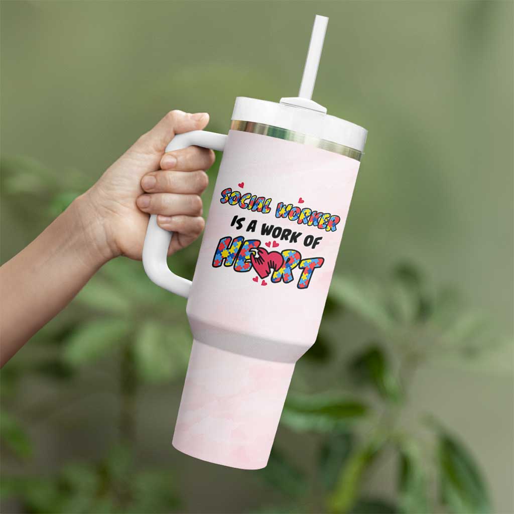 Social Worker Gifts For Women Tumbler With Handle Gift for Social Work Week Office Coworker