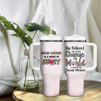 Social Worker Gifts For Women Tumbler With Handle Gift for Social Work Week Office Coworker