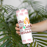Social Worker Gifts For Women Skinny Tumbler Social Works Practitioner Appreciation Week
