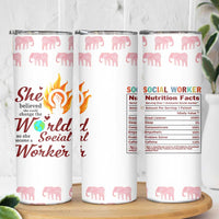 Social Worker Gifts For Women Skinny Tumbler Social Works Practitioner Appreciation Week