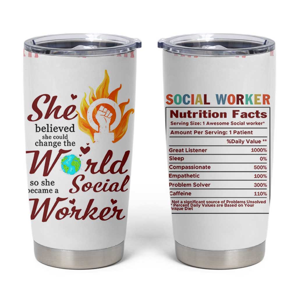 Social Worker Gifts For Women Tumbler Cup Social Works Practitioner Appreciation Week