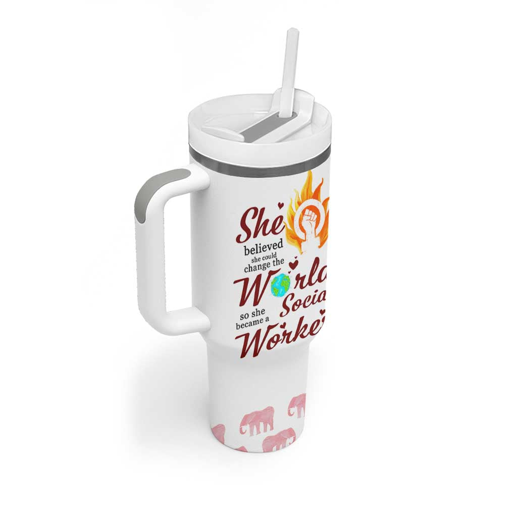 Social Worker Gifts For Women Tumbler With Handle Social Works Practitioner Appreciation Week