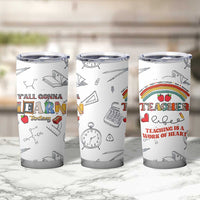 Teacher Life Tumbler Cup Teaching Is A Work Of Heart Appreciation Gifts From Students
