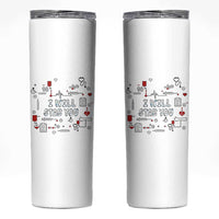 Funny Nurse Skinny Tumbler I Will Stab You Nursing School Graduation RN Nurses