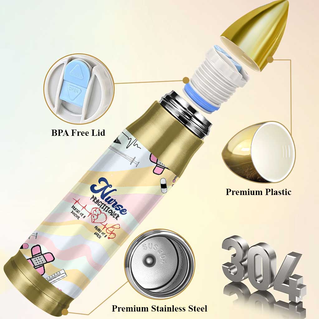 Nurses Practitioner Bullet Tumbler NP Gifts For Women Nursing School