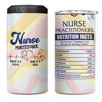 Nurses Practitioner 4 in 1 Can Cooler Tumbler NP Gifts For Women Nursing School