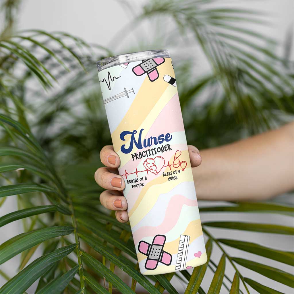 Nurses Practitioner Skinny Tumbler NP Gifts For Women Nursing School