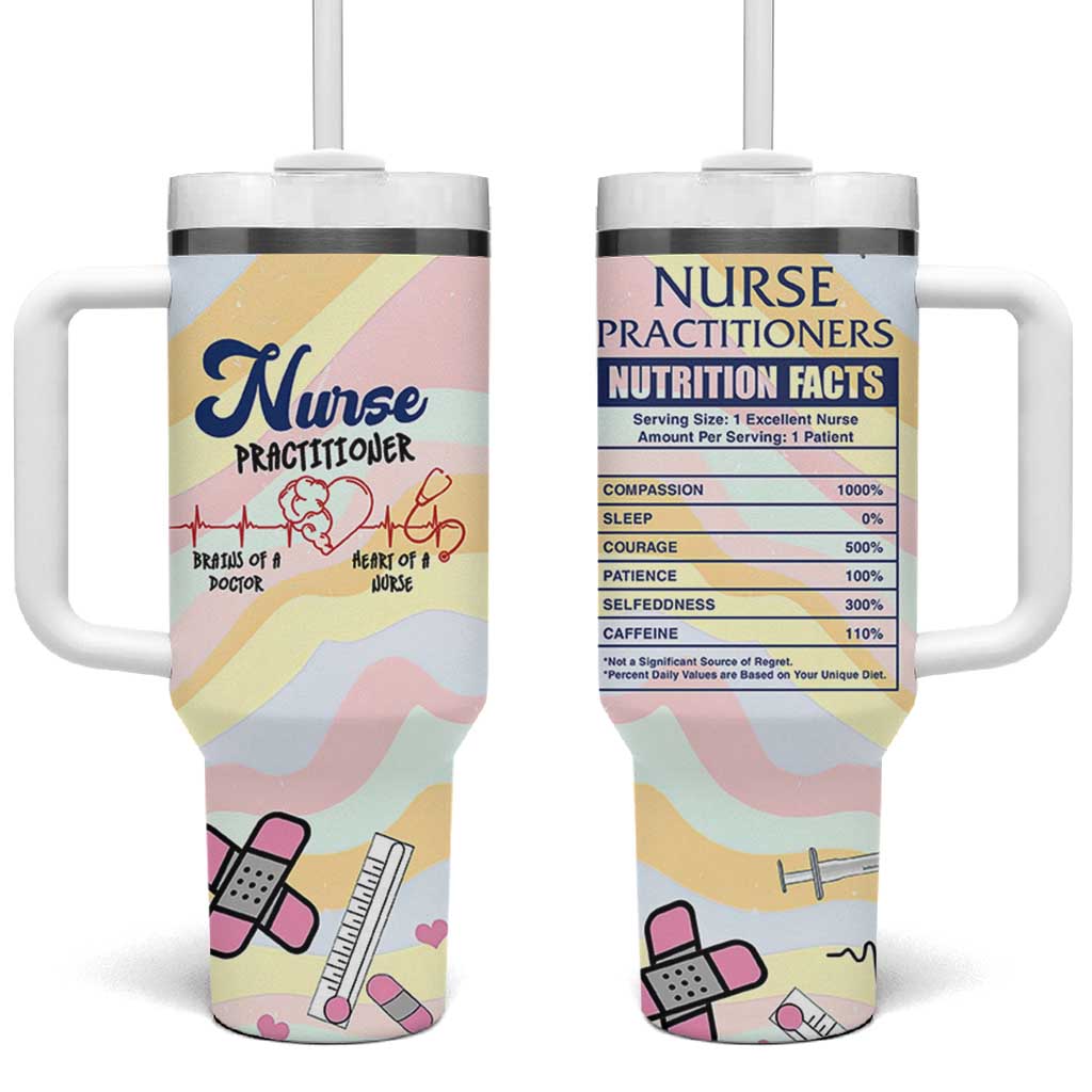 Nurses Practitioner Tumbler With Handle NP Gifts For Women Nursing School