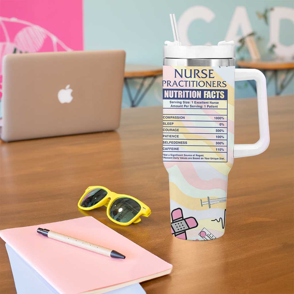 Nurses Practitioner Tumbler With Handle NP Gifts For Women Nursing School