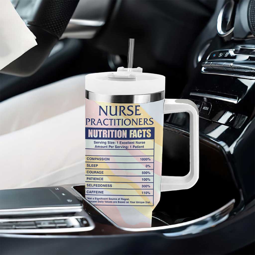 Nurses Practitioner Tumbler With Handle NP Gifts For Women Nursing School
