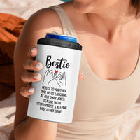 Bestie Gifts 4 in 1 Can Cooler Tumbler Funny Best Friend Gift Heres To Another Year Of Us