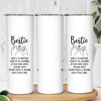 Bestie Gifts Skinny Tumbler Funny Best Friend Gift Heres To Another Year Of Us