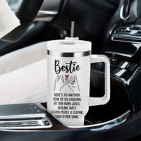 Bestie Gifts Tumbler With Handle Funny Best Friend Gift Heres To Another Year Of Us