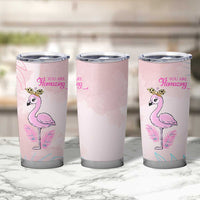 Positive Flamingo Gifts Tumbler Cup Emotional Support Flamingo Affirmation