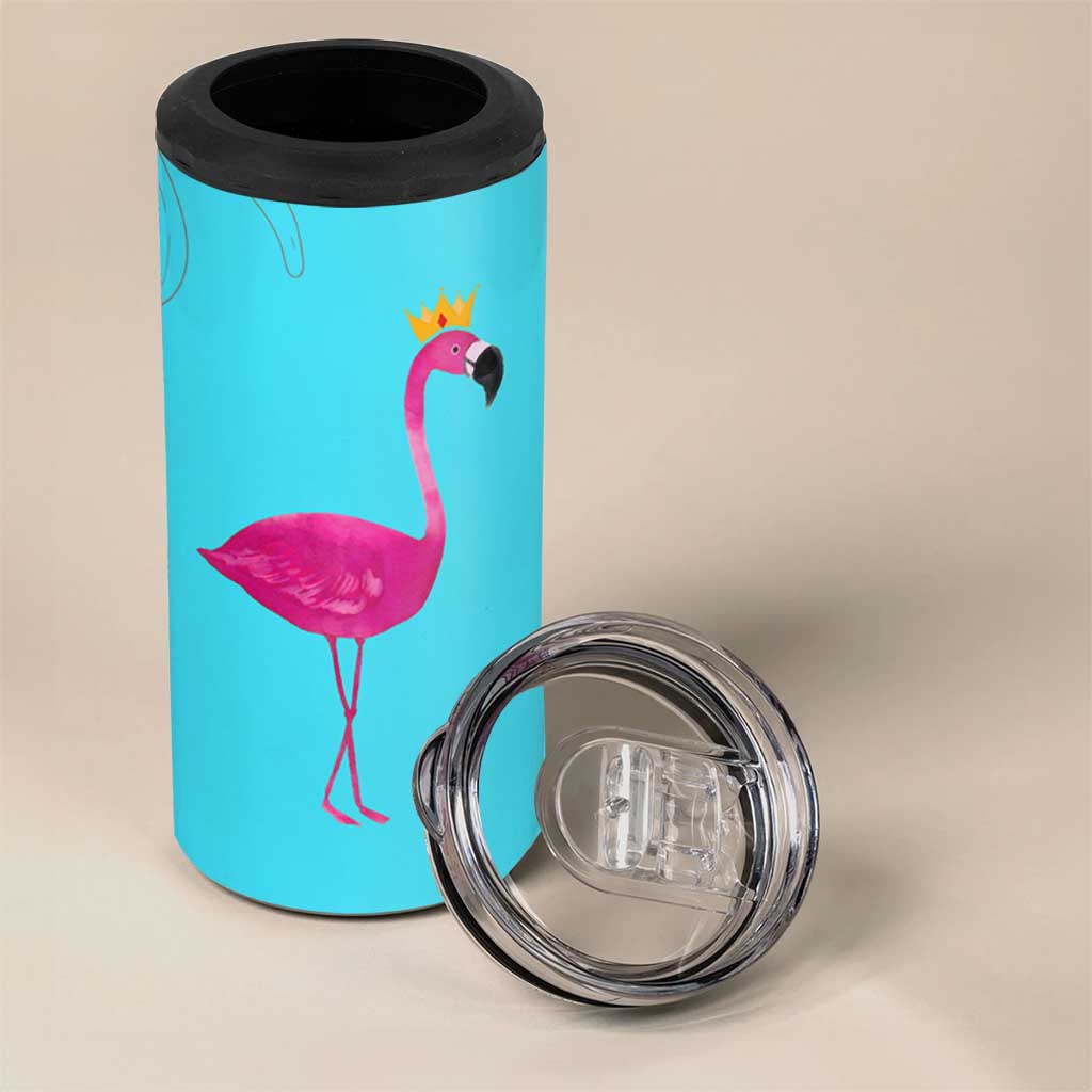 Gifts For Flamingo Lover 4 in 1 Can Cooler Tumbler Positive Flamingo Affirmation Gifts