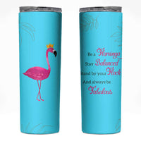 Gifts For Flamingo Lover Skinny Tumbler Positive Flamingo Affirmation Gifts
