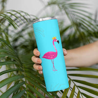 Gifts For Flamingo Lover Skinny Tumbler Positive Flamingo Affirmation Gifts