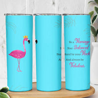 Gifts For Flamingo Lover Skinny Tumbler Positive Flamingo Affirmation Gifts