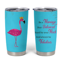 Gifts For Flamingo Lover Tumbler Cup Positive Flamingo Affirmation Gifts